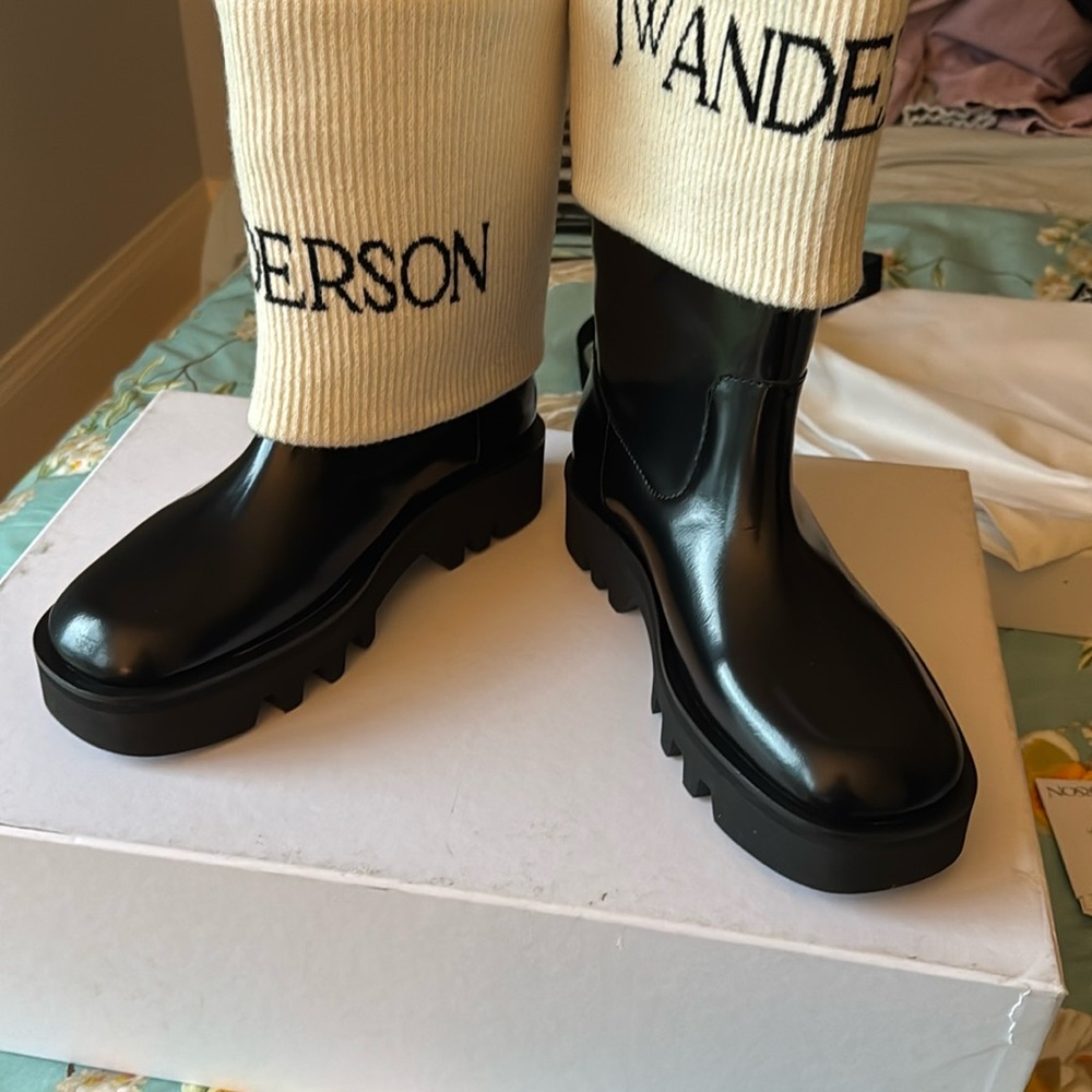 JW ANDERSON Black Chunky Winter Boots